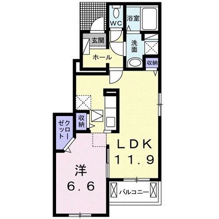 メゾンつくもの物件間取画像